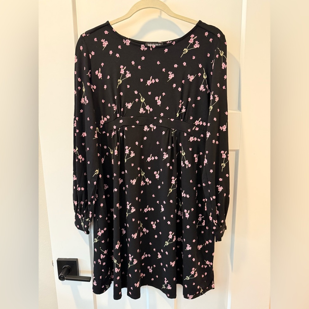 Isabella Oliver Long Sleeve Floral Maternity Dress